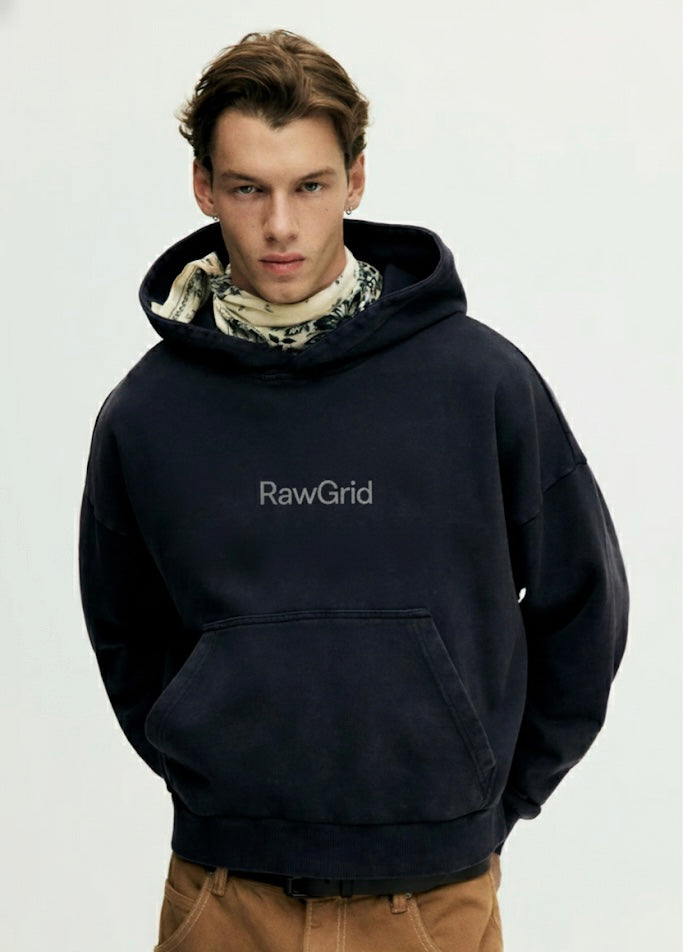 RAWGRID Cinematic Smoke Sequence Hoodie – Noir Photo-Strip Edition