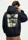 RAWGRID Cinematic Smoke Sequence Hoodie – Noir Photo-Strip Edition