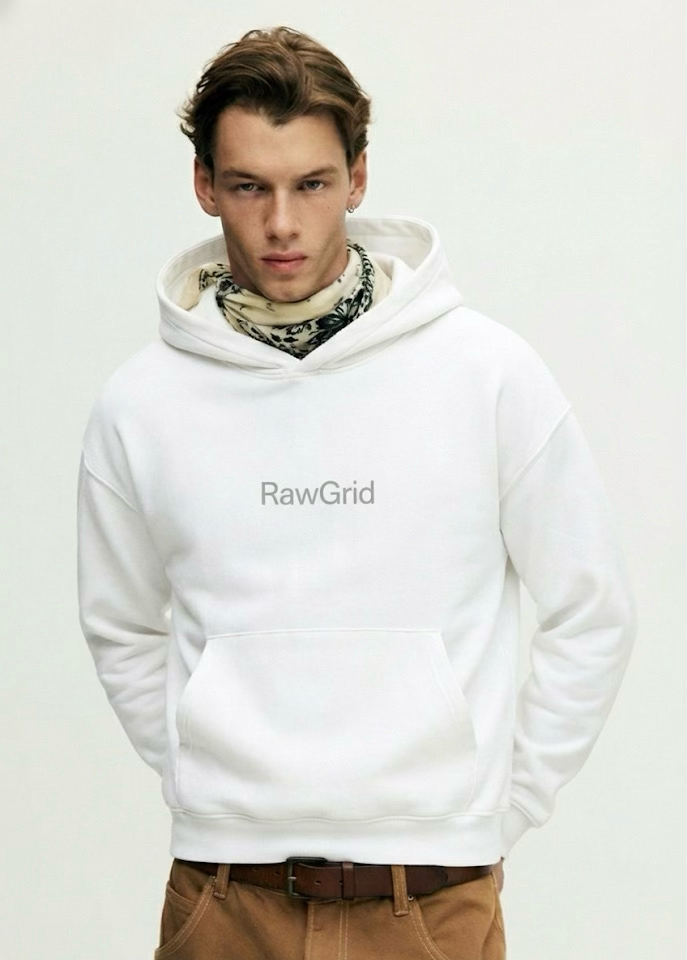 RAWGRID Cinematic Smoke Sequence Hoodie – Noir Photo-Strip Edition